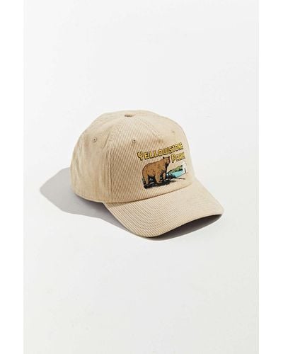 Urban Outfitters Yellowstone Park Corduroy Hat - Natural