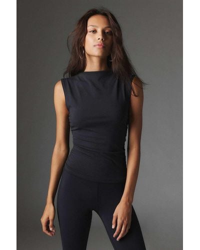 Silence + Noise Silence + Noise Maeve Ruched Tank Top - Black