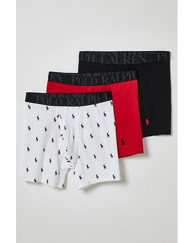 Polo Ralph Lauren Classic Boxer Brief 3-Pack - Red