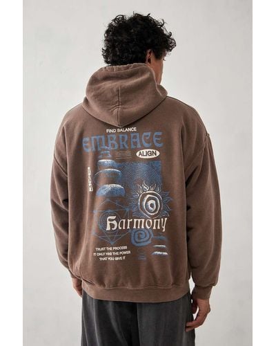Urban Outfitters Uo Brown Embrace Harmony Hoodie