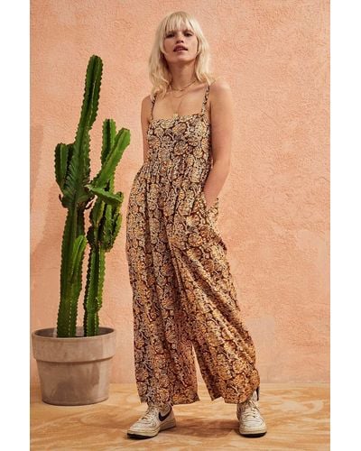 Urban Outfitters Uo Taylor Jumpsuit - Brown