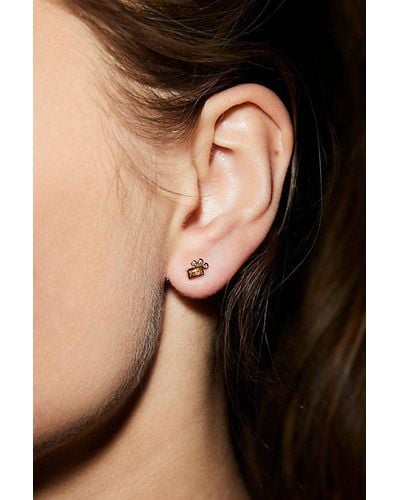 Urban Outfitters Delicate Rhinestone & Gem Earring - Black