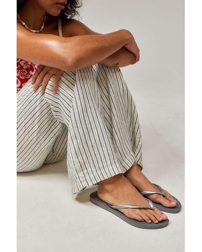 Havaianas Grey Slim Flip Flops