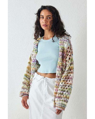 Urban Outfitters Uo - offener strickcardigan mit space-dye-design - Mehrfarbig