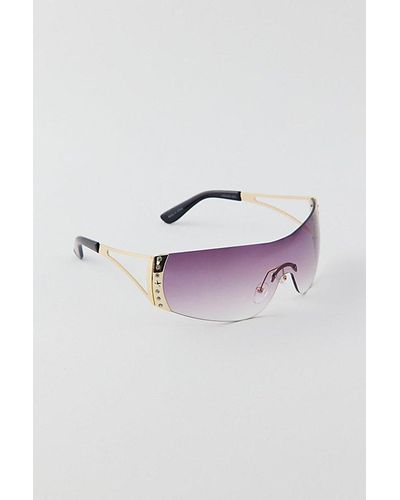 Urban Outfitters Chrissy Metal Shield Sunglasses - Multicolor