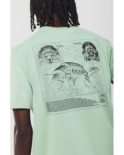 Urban Outfitters Oakley Uo Exclusive Mint Graphic Print T-shirt - Green