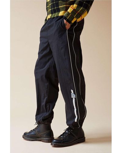 Urban Outfitters Uo Black Shell Trousers - Blue