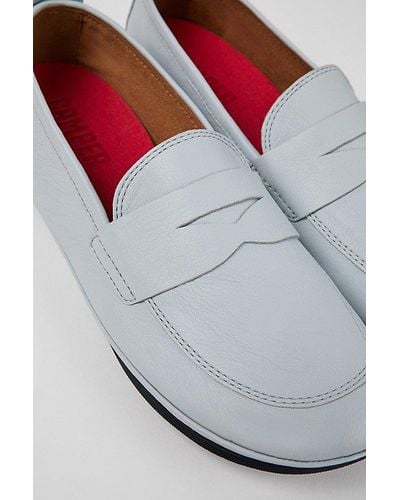 Camper Right Leather Loafer Flat - Gray
