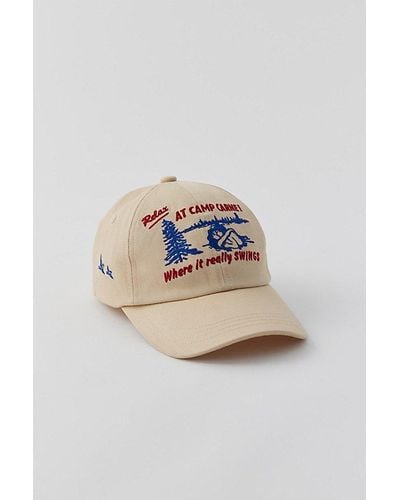 Carne Bollente Carne Bollente At The Lake Baseball Hat In Cream, Women'S At Urban Outfitters - Blue