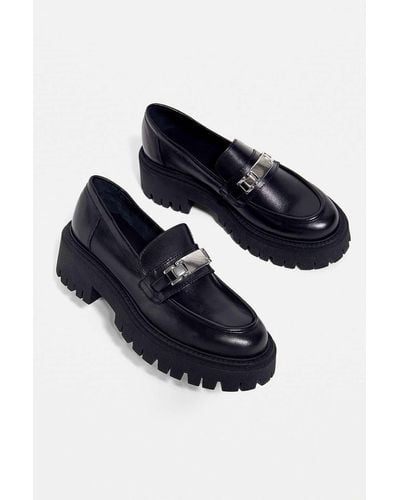 Urban Outfitters Uo Black Portia Loafers