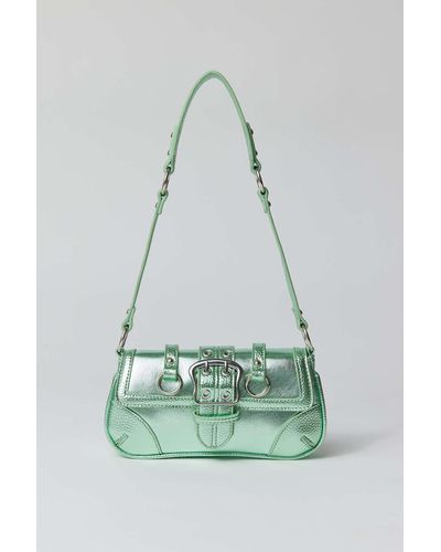 Urban Outfitters Uo Jade Seamed Baguette Bag - Green