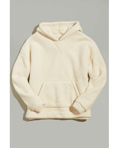 Standard Cloth Cozy Sherpa Oversized Hoodie Sweatshirt - Natural