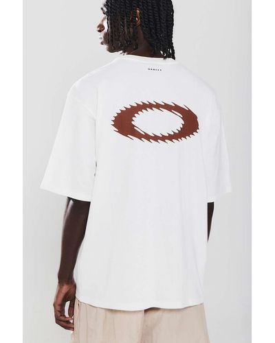 Urban Outfitters Oakley Uo Exclusive White Broken Ellipse T-shirt