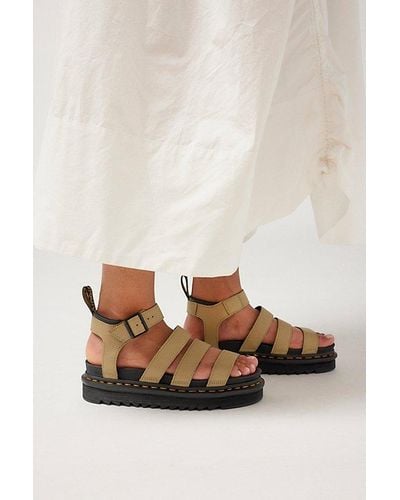 Dr. Martens Blaire Hydro Leather Sandal - Natural