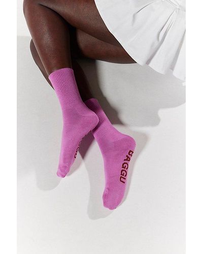 BAGGU Ribbed Sock - Pink