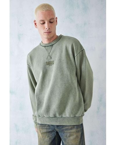 The Ragged Priest Uo Exclusive Washed Green Crew Sweatshirt