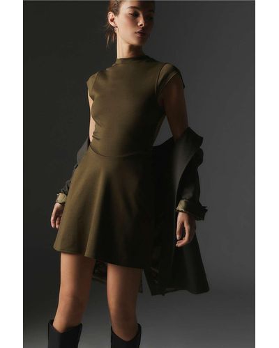Silence + Noise Silence + Noise Sadie Cut-out Mini Dress Xl At Urban Outfitters - Black