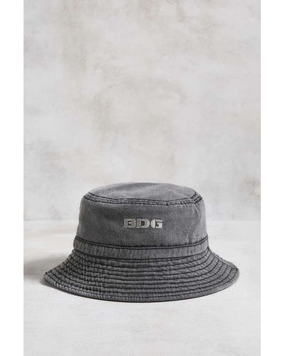 BDG Black Tint Denim Bucket Hat - Grey