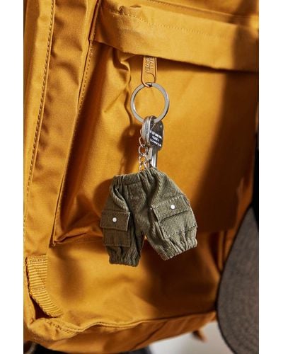 Urban Outfitters Mini Corduroy Cargo Trousers Keyring - Blue