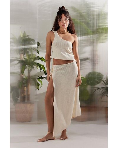 Out From Under Boardwalk Beachy Midi Skirt - White