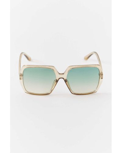 Urban Outfitters Iris Oversized Square Sunglasses - Green