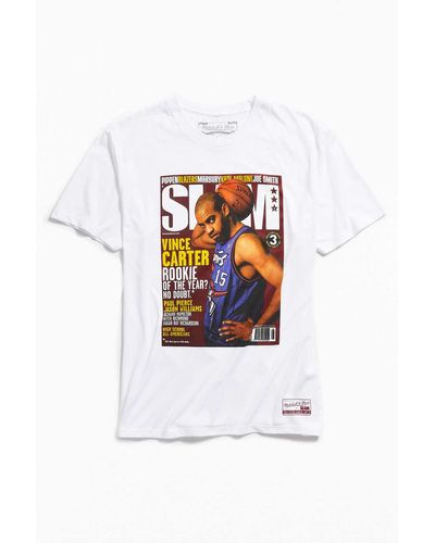 Mitchell & Ness Vince Carter Slam Cover Tee - White