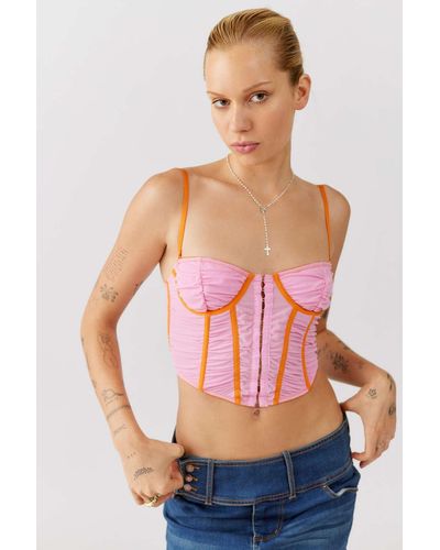 Urban Outfitters Out From Under Modern Love Corset Top Violet Large NWT