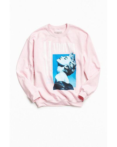 Urban Outfitters Madonna Crew Neck Sweatshirt - Pink