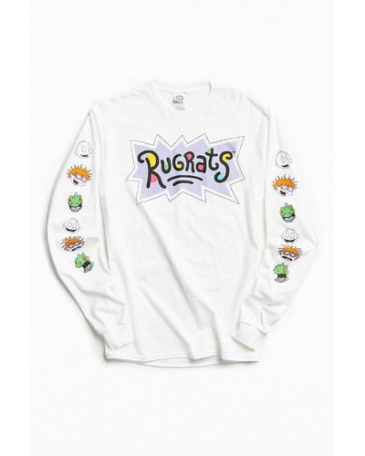 Urban Outfitters Rugrats Faces Long Sleeve T-shirt - White