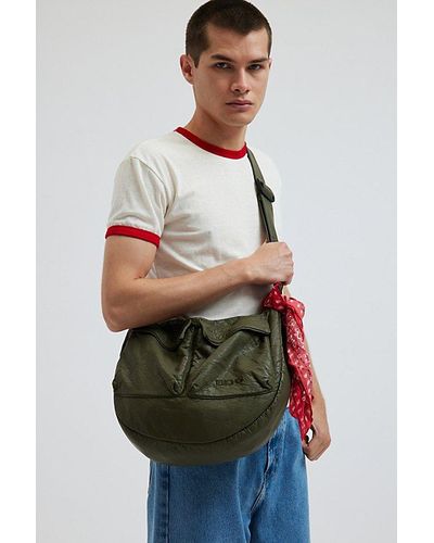 BDG Washed Faux Leather Sling Bag - Green
