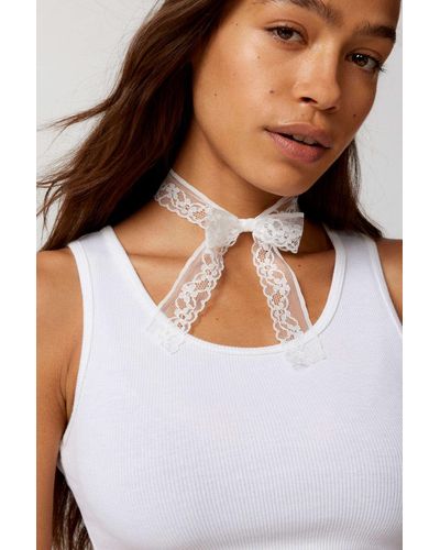 Urban Outfitters Heart Drop Velvet Ribbon Choker Necklace