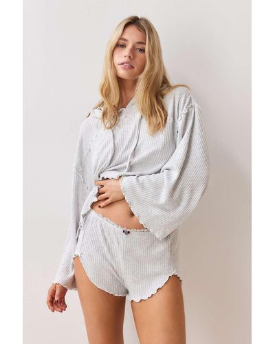 Urban Outfitters Out From Under Ribbed Shorts - White