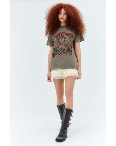 Urban Outfitters Uo Lost Cause Boyfriend T-shirt - Brown