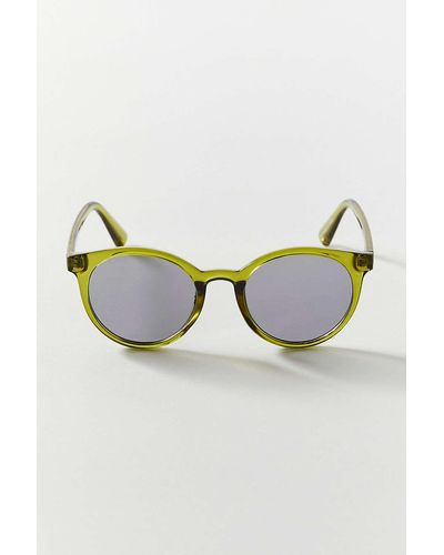 Urban Outfitters Bolinas Plastic Round Sunglasses - Green