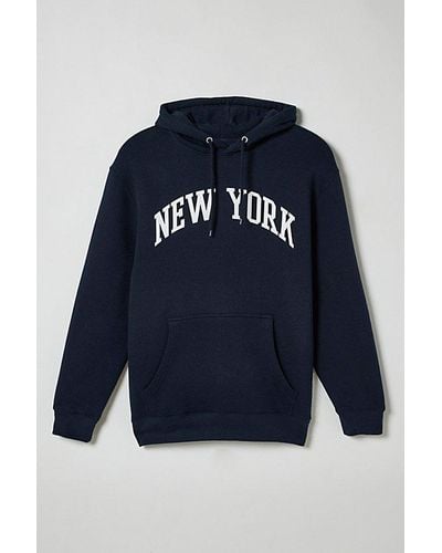 Urban Outfitters New York Destination Hoodie Sweatshirt - Blue