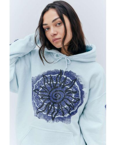 Urban Outfitters Uo Distant Memories Hoodie - Blue