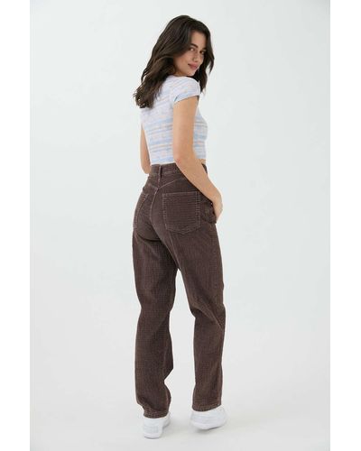 BDG Bubble Corduroy High-waisted Baggy Pant - Brown