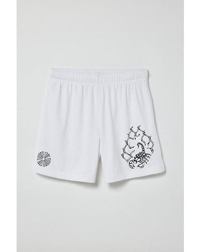 Urban Outfitters Uo Graphic Skate Short - White