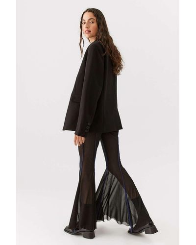 Urban Renewal Parties Remnants Sylvie Mesh Hanky Hem Flare Pant - Black