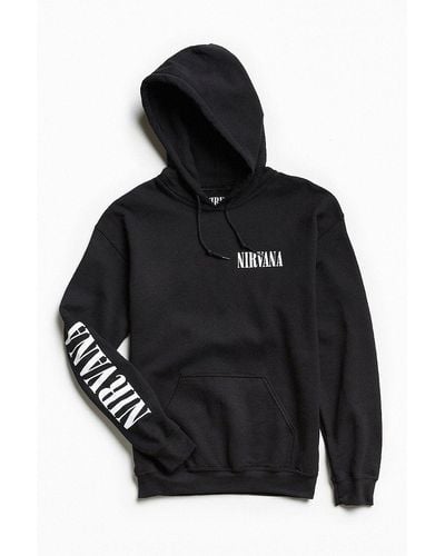 Urban Outfitters Nirvana Hoodie Sweatshirt - Black