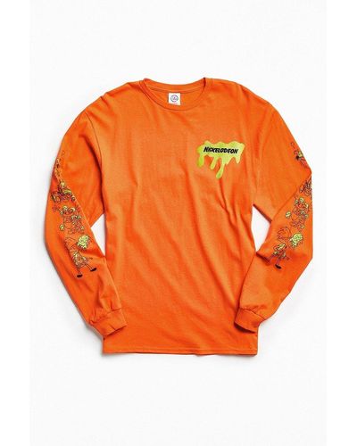 Urban Outfitters Nickelodeon Splat Long Sleeve Tee - Orange