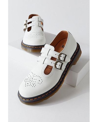 Dr. Martens 8065 Smooth Leather Mary Jane Shoe - Gray