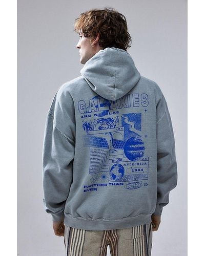 Urban Outfitters Uo Galaxy Hoodie Sweatshirt - Blue