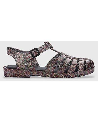 Melissa Possession Jelly Fisherman Sandal In Mixed Glitter Glass,at Urban Outfitters - Brown