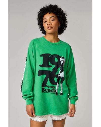 Urban Outfitters Uo 1976 Venice Beach Long-sleeved T-shirt - Green