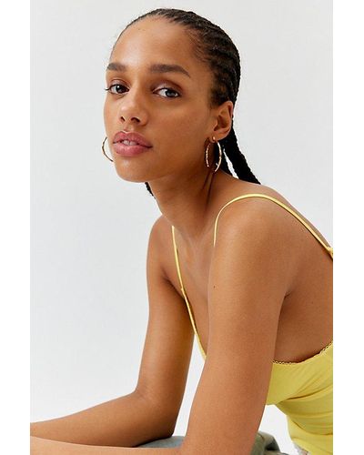 Urban Outfitters Hammered Hoop Earring Set - Natural