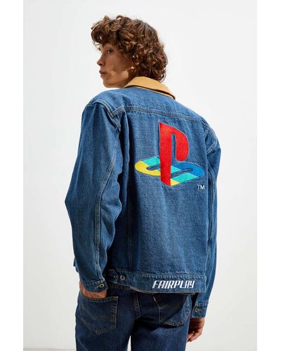 FairPlay Playstation 2 Denim Trucker Jacket - Blue