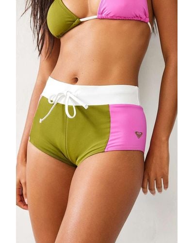 Roxy X Out From Under Bikini Shorts - Green