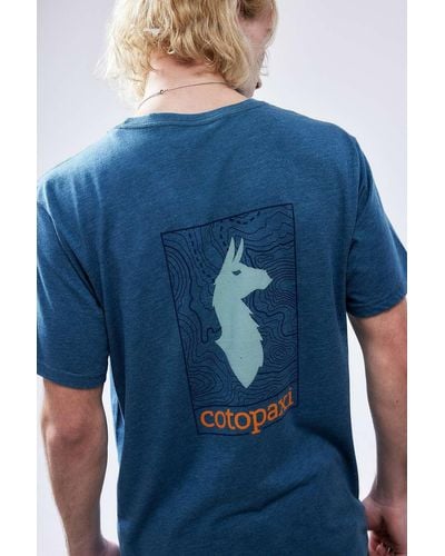 COTOPAXI Bruce Spruce Llama Map T-shirt - Blue