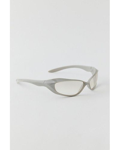 Urban Outfitters Slade Slim Plastic Shield Sunglasses - Gray